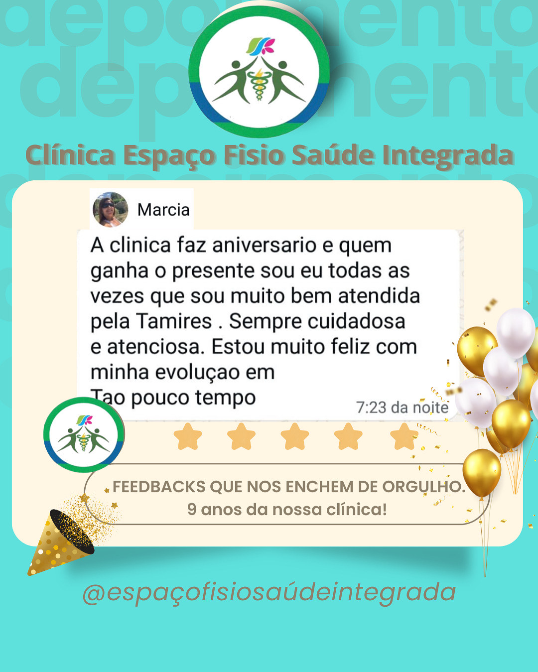 depoimento fisioterapia