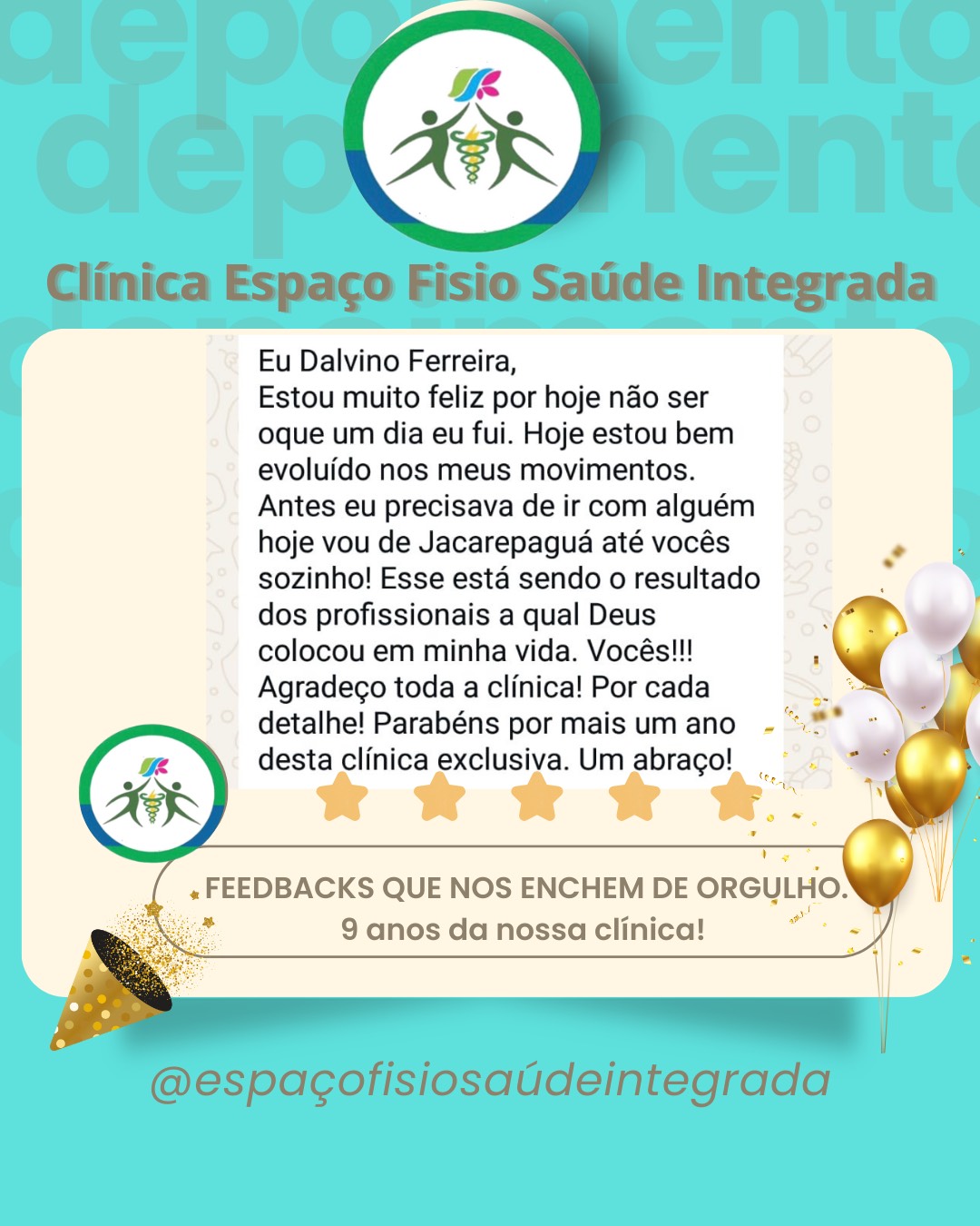 Depoimento Pilates Espaço fisio